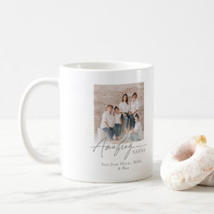 Taza De Café Increíble Nanna Foto Personalizada Familia Persona