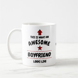 Taza De Café Increíble novio Valentine Mug Añadir tu nombre