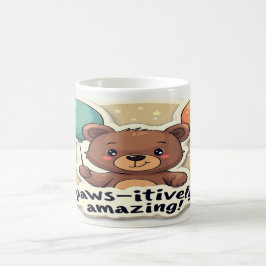 Taza De Café Increíble positivamente - Diseño de citas de anima