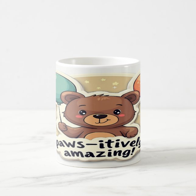 Taza De Café Increíble positivamente - Diseño de citas de anima (Centro)