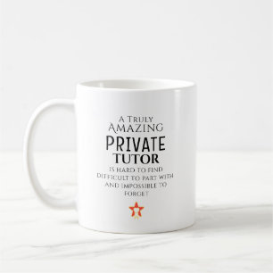 Taza De Café Increíble tutor privado difícil de encontrar perso