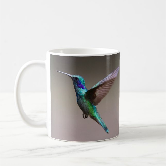 Taza De Café Increíblemente hermoso y colorido colibrí (Izquierda)