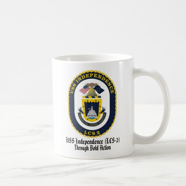Taza De Café Independencia de USS (taza grande del LCS 2) (Derecha)