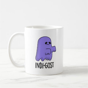 Taza De Café Indi-gost Funny Halloween Indigo Ghost Pun