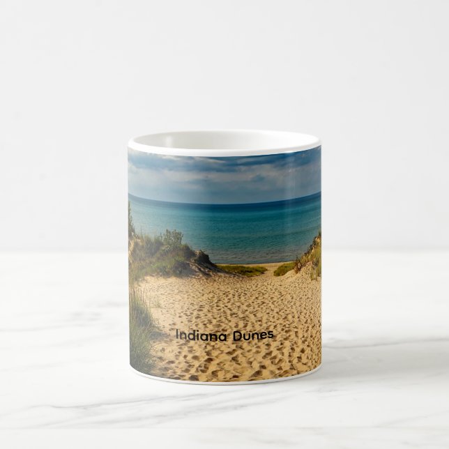 Taza De Café Indiana Dunes, Lake Michigan, (Centro)