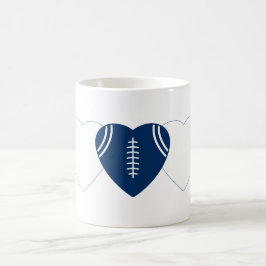 Taza De Café Indianapolis Colts Football Heart Design