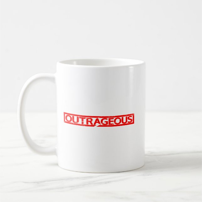 Taza De Café Indignante estampilla de café Mug (Izquierda)