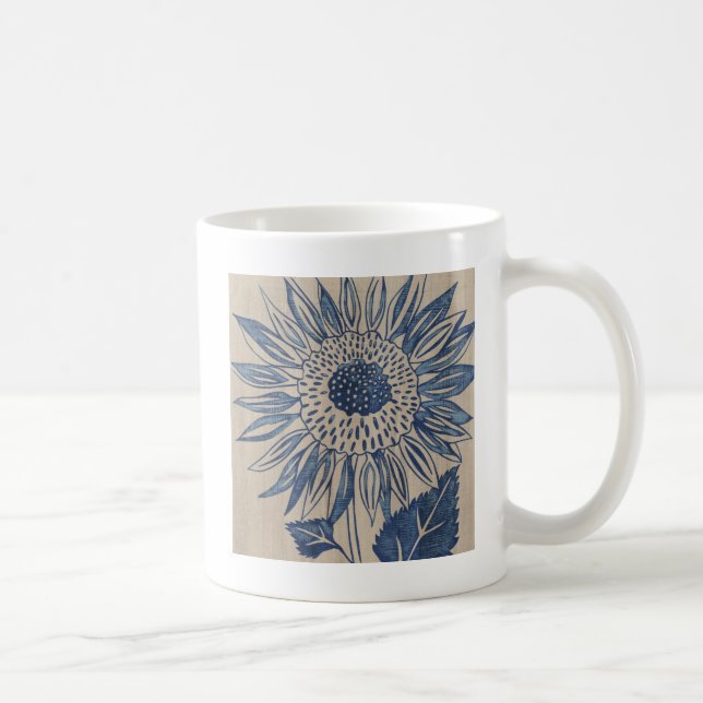 Taza De Café Indigo Sunflower (Derecha)