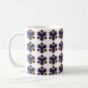 Taza De Café Indigo Zen Bloom