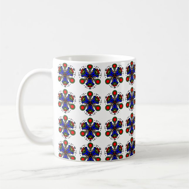 Taza De Café Indigo Zen Bloom (Izquierda)