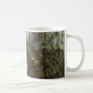 Taza De Café Indios antiguos, Danza del bisonte de Karl Bodmer