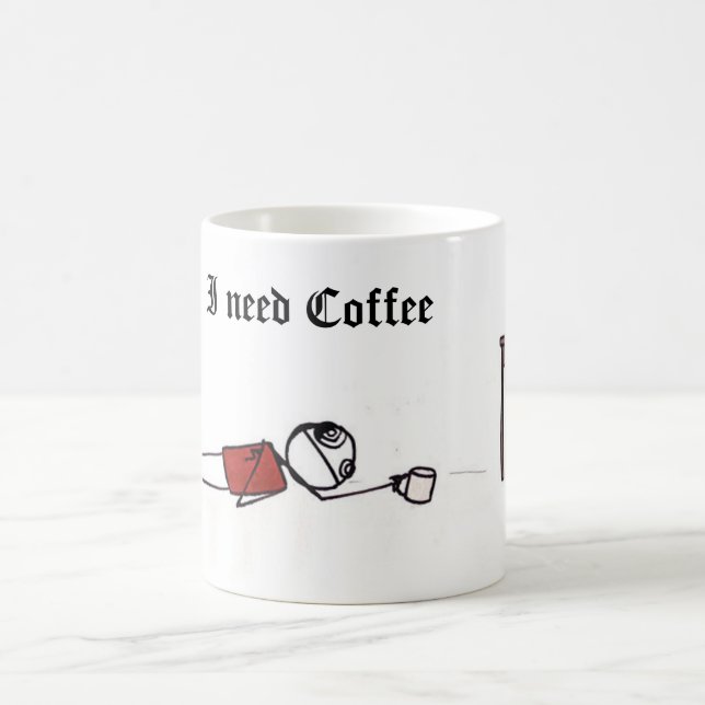 Taza De Café ineedcoffee, necesito el café (Centro)