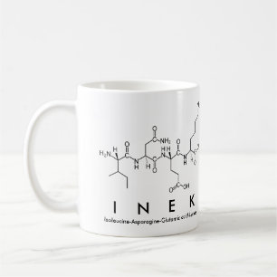 Taza De Café Inek peptide nombre mug