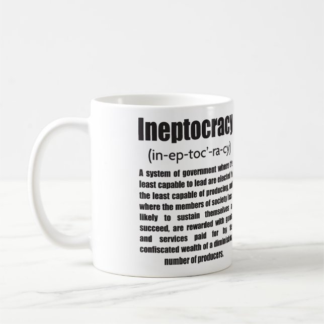 Taza De Café Ineptocracia (Izquierda)