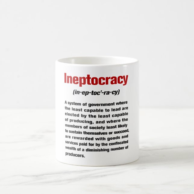 Taza De Café Ineptocracy (Centro)