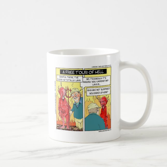 Taza De Café Infierno Temporal Divertido (Derecha)