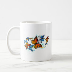 Taza De Café Infinidad de mariposas monarca
