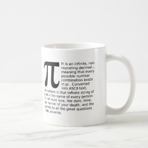 Taza De Café Infinite Pi Responde A Funny Mug