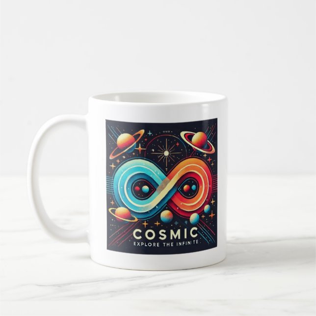 Taza De Café Infinito cósmico: Explore the Infinite (Izquierda)