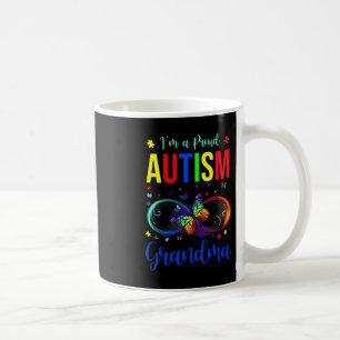 Taza De Café Infinito Soy Una Abuela Orgullosa Autismo Concienc