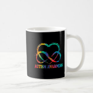 Taza De Café Infinity Heart Love Autism Awareness No necesita p