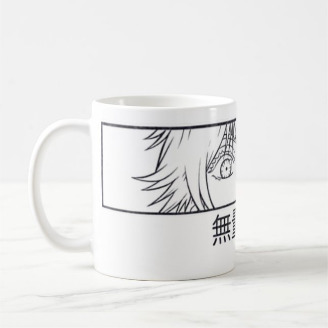Taza De Café Infinity 👁️Sorcerer Mug – Blue Gaze Anime Coffe️️ (Izquierda)