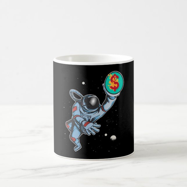 Taza De Café Inflación al astronauta de la luna (Centro)
