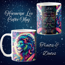 Taza De Café Información de León de Horóscopo | Arte de león co