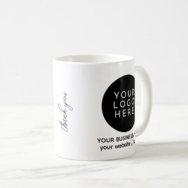 Taza De Café Información de Logotipo Personalizado para Pequeña