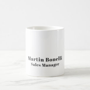 Taza De Café Información de nombre propio profesional clásico s