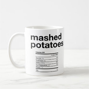 Taza De Café Información de nutrición de papas combinadas