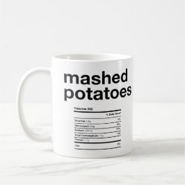Taza De Café Información Nutricional de Puré de Papas