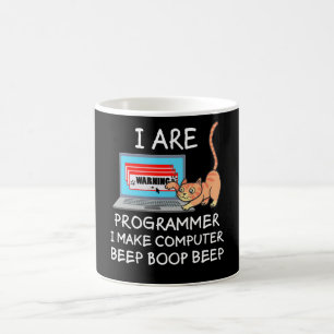 Taza De Café Informática Informática Informática Gato Divertido