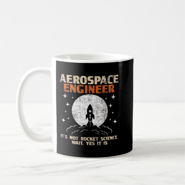 Taza De Café Ingeniería Espacial de Aeronaves de Ingeniería Aer (Izquierda)