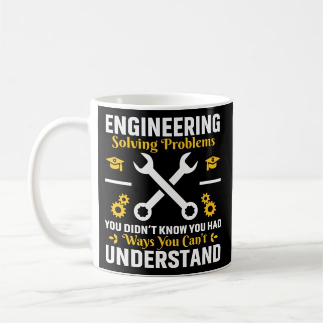 Taza De Café Ingeniería Solucionando Los Problemas Que Ha Falta (Izquierda)