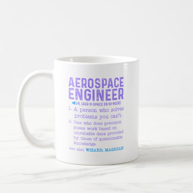 Taza De Café Ingeniero aeroespacial (Izquierda)
