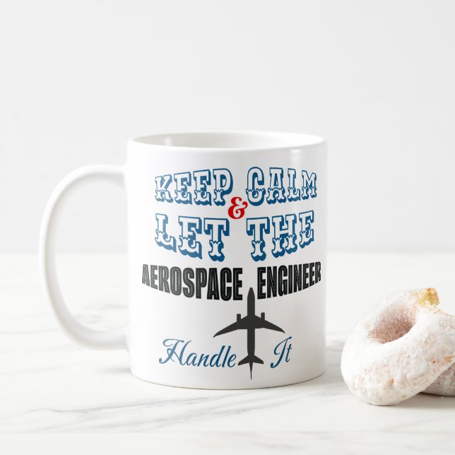 Taza De Café Ingeniero aeroespacial (Con donut)