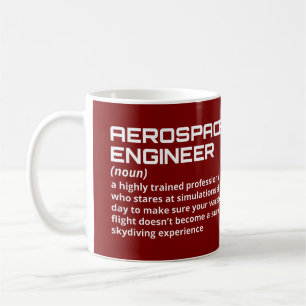 Taza De Café Ingeniero aeroespacial: divertida definición W-3