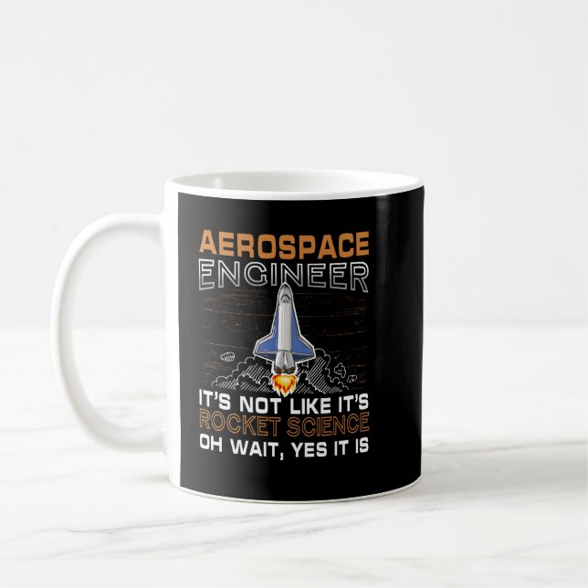 Taza De Café Ingeniero Aeroespacial Guay Para Hombres Mujeres A (Izquierda)