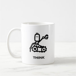 Taza De Café Ingeniero Bot Think