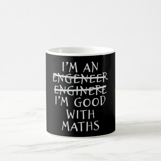 Taza De Café Ingeniero bueno con citas divertidas de ingeniería (Centro)