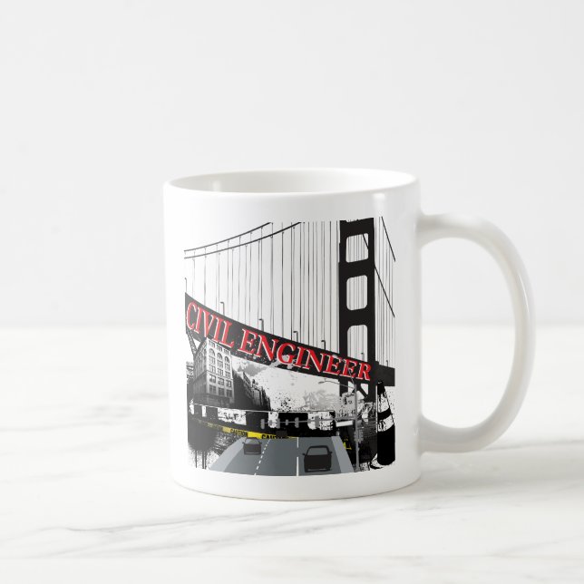 Taza De Café Ingeniero Civil (Derecha)