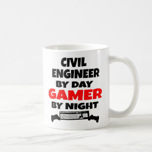 Taza De Café Ingeniero Civil Ama Jugar Videojuegos
