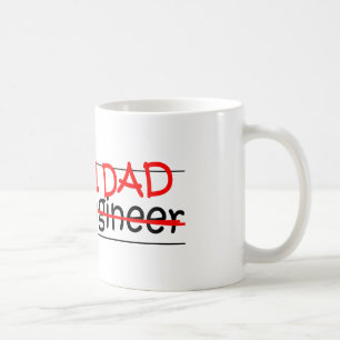Taza De Café Ingeniero civil del papá del trabajo