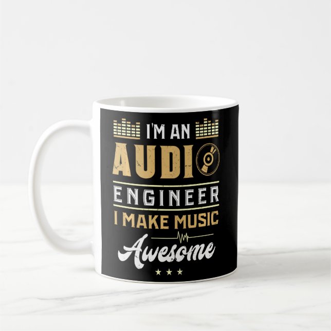 Taza De Café Ingeniero de audio ingeniero impresionante de soni (Izquierda)