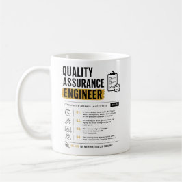 Taza De Café Ingeniero de QA probador de software aseguramiento