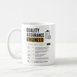 Taza De Café Ingeniero de QA probador de software aseguramiento