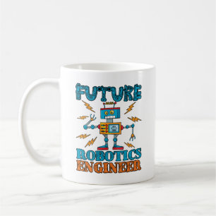 Taza De Café Ingeniero de Robótica del Futuro
