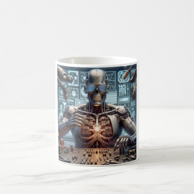 Taza De Café Ingeniero de robots (Centro)