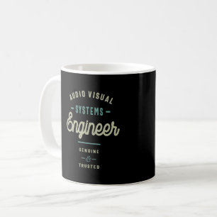Taza De Café Ingeniero de sistemas visuales de audio
